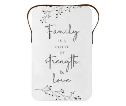 "Strength & Love" Floral Bud Hanging Wall Decor