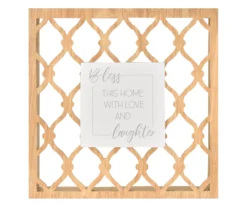 "Bless This Home" Knot Cut-Out Wall Decor