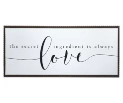 "Secret Ingredient" Framed Art, (9.5" X 22")