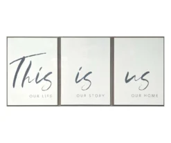 "This Is Us" 3-Piece Framed Art Set, (7.12" X 9.5")