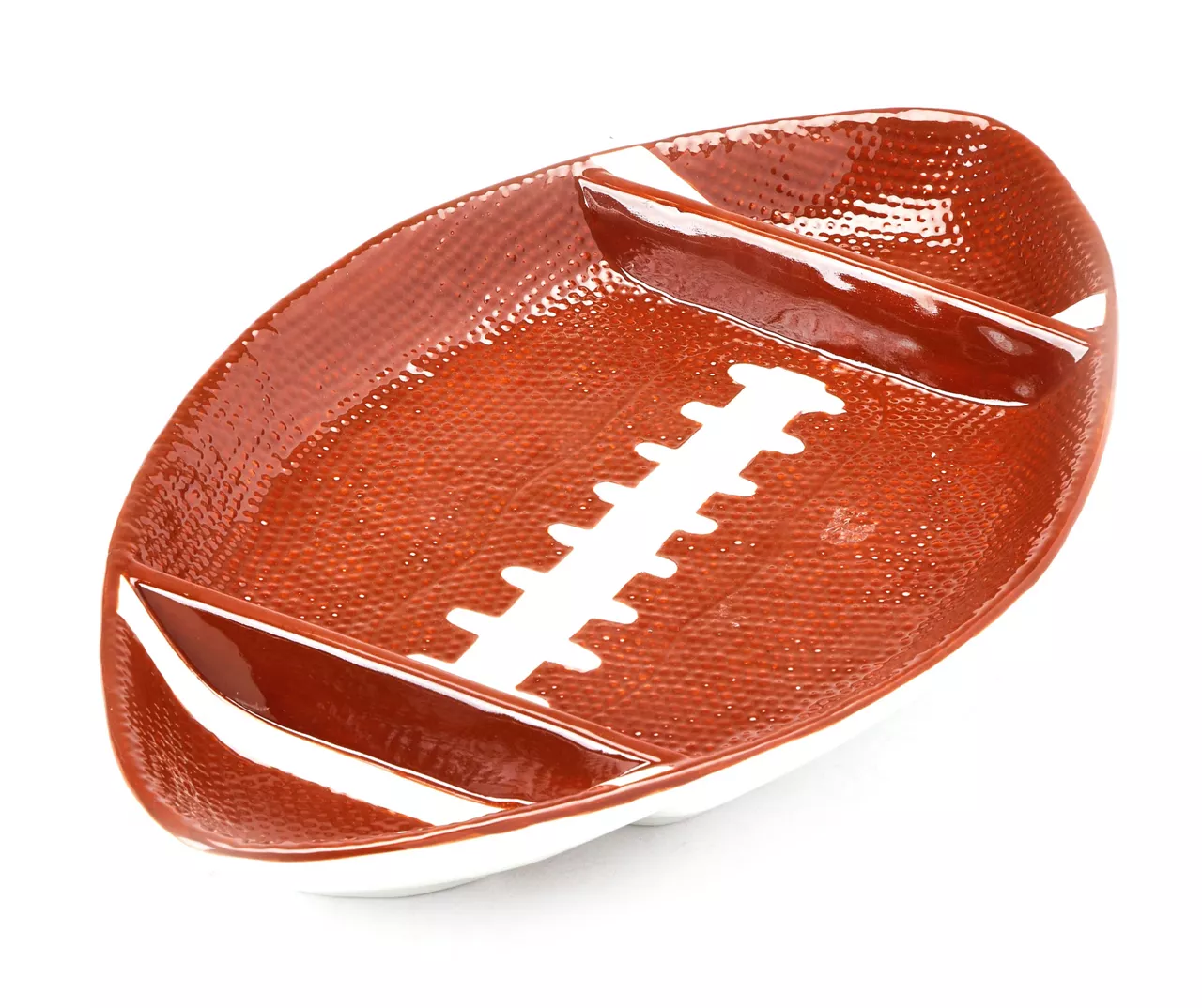 Brown Football Earthenware Serving Tray 2 Brown Football Earthenware Serving Tray - Image 2