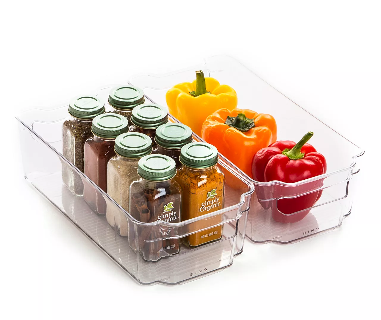 Bino Clear Stacker Storage Bins, 2-Pack 4 Bino Clear Stacker Storage Bins, 2-Pack - Image 4