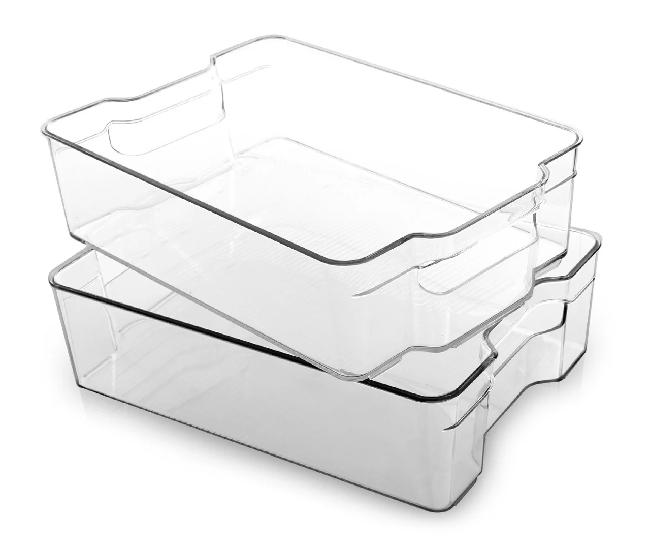 Bino Clear Stacker Storage Bins, 2-Pack 2 Bino Clear Stacker Storage Bins, 2-Pack - Image 2