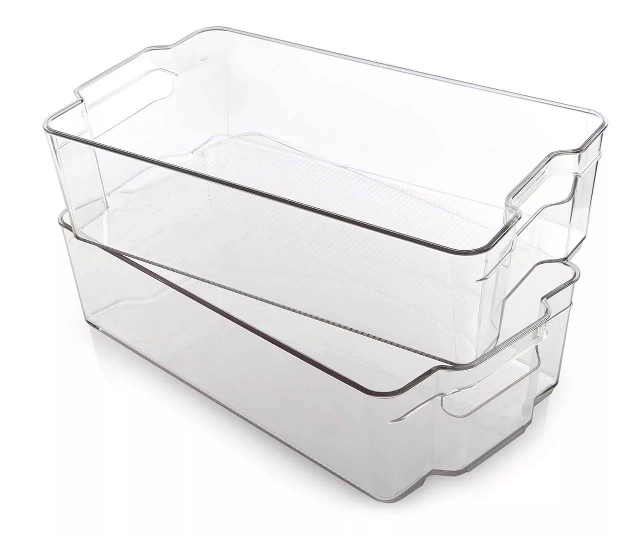 Bino Clear Stacker Storage Bins, 2-Pack 3 Bino Clear Stacker Storage Bins, 2-Pack - Image 3