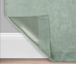 Spa Green Velvet Abstract Blackout Grommet Curtain Panel Pair, (84") 6 Spa Green Velvet Abstract Blackout Grommet Curtain Panel Pair, (84") -Cuisinart Store 810651224 A0 3