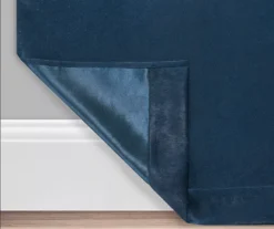 Navy Velvet Abstract Blackout Grommet Curtain Panel Pair, (84") 6 Navy Velvet Abstract Blackout Grommet Curtain Panel Pair, (84") -Cuisinart Store 810651227 A0 3