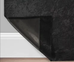 Black Velvet Abstract Blackout Grommet Curtain Panel Pair, (63") 6 Black Velvet Abstract Blackout Grommet Curtain Panel Pair, (63") -Cuisinart Store 810651228 810651222 A0 3 1