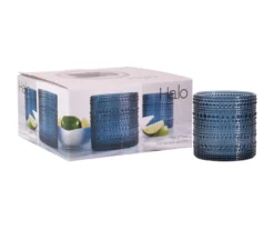 Cobalt Halo Old Fashioned 4-Piece Glassware Set