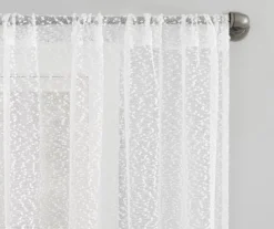 Tinsley White Boucle Light-Filtering Rod Pocket Curtain Panel, (84") 8 Tinsley White Boucle Light-Filtering Rod Pocket Curtain Panel, (84") -Cuisinart Store 810660792 A0 2