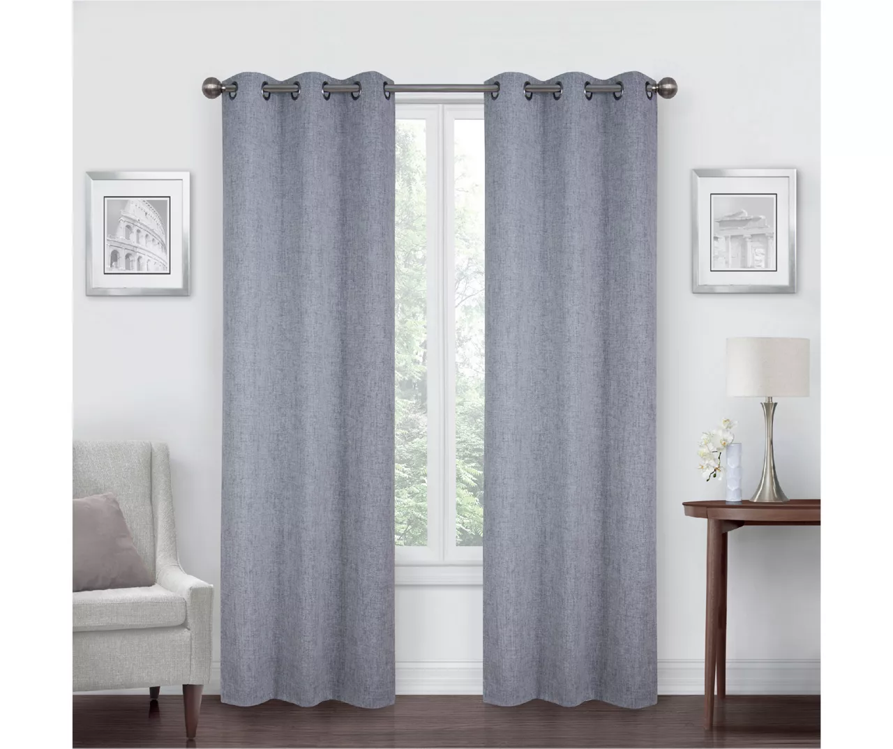 Simply Essentials Blackout Grommet Curtain Panel Pair 2 Simply Essentials Blackout Grommet Curtain Panel Pair - Image 2