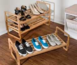 Natural Bamboo 3-Tier Nesting Shoe Rack 7 Natural Bamboo 3-Tier Nesting Shoe Rack -Cuisinart Store 810669500 A0 3