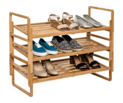 Natural Bamboo 3-Tier Nesting Shoe Rack 9 Natural Bamboo 3-Tier Nesting Shoe Rack -Cuisinart Store 810669500 A0 5