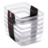 The Lucid Clear Small Storage Bins, 5-Pack