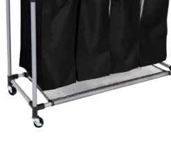 Black Deluxe Mesh Quad Laundry Sorter 13 Black Deluxe Mesh Quad Laundry Sorter -Cuisinart Store 810669662 A0 4