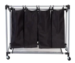 Black Deluxe Mesh Quad Laundry Sorter 14 Black Deluxe Mesh Quad Laundry Sorter -Cuisinart Store 810669662 A0 5