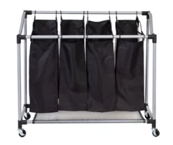 Black Deluxe Mesh Quad Laundry Sorter 15 Black Deluxe Mesh Quad Laundry Sorter -Cuisinart Store 810669662 A0 6