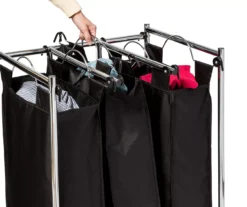 Black Easy Load Triple Laundry Sorter -Cuisinart Store 810669663 A0 3