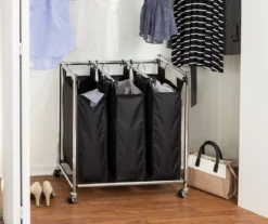 Black Easy Load Triple Laundry Sorter -Cuisinart Store 810669663 A0 7