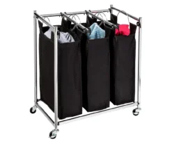 Black Easy Load Triple Laundry Sorter -Cuisinart Store 810669663 A0 8