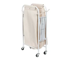 White Collapsible Accordion Triple Laundry Sorter -Cuisinart Store 810669665 A0 4
