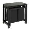 Black Double Laundry Sorter & Folding Table