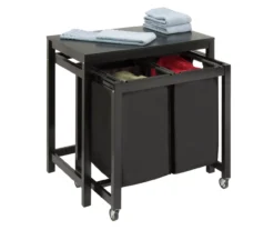 Black Double Laundry Sorter & Folding Table -Cuisinart Store 810669666 A0 2