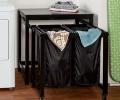 Black Double Laundry Sorter & Folding Table -Cuisinart Store 810669666 A0 3