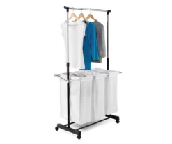 Chrome & Black Adjustable Hamper & Garment Rack -Cuisinart Store 810669667 A0 6