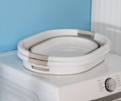 Warm Gray & White Collapsible Laundry Baskets, 2-Pack -Cuisinart Store 810669673 A0 8