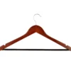 Cherry Finish Non-Slip Swivel Hangers, 24-Pack