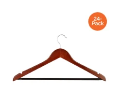 Cherry Finish Non-Slip Swivel Hangers, 24-Pack -Cuisinart Store 810669675 A0 3