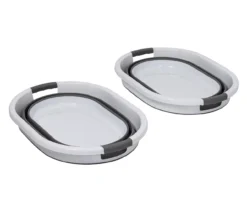 Dark Gray & White Collapsible Laundry Baskets, 2-Pack -Cuisinart Store 810669677 A0 5