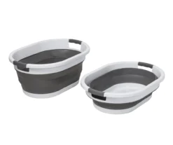 Dark Gray & White Collapsible Laundry Baskets, 2-Pack -Cuisinart Store 810669677 A0 6