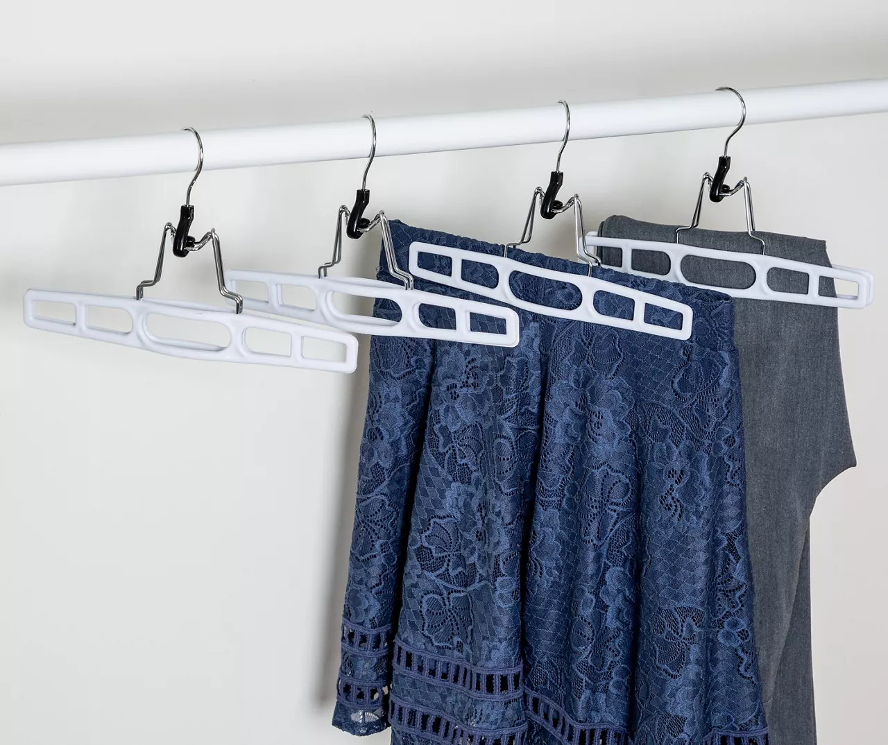 White Clamp Hangers, 12-Pack 1 White Clamp Hangers, 12-Pack