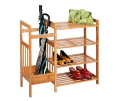 Natural Bamboo Entryway Organizer & Shoe Rack -Cuisinart Store 810669683 A0 3