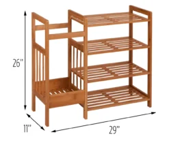 Natural Bamboo Entryway Organizer & Shoe Rack -Cuisinart Store 810669683 A0 4