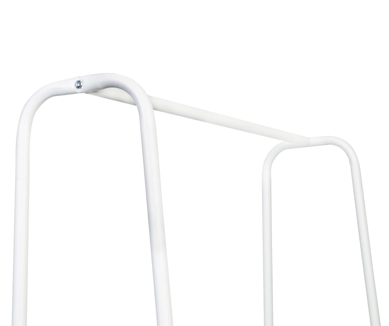 White A-Frame Freestanding Closet With Rack & Shelves 4 White A-Frame Freestanding Closet With Rack & Shelves - Image 4