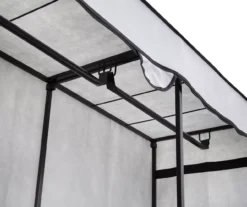 Gray 60" Double-Door Wide Portable Wardrobe With Cover -Cuisinart Store 810669690 A0 3