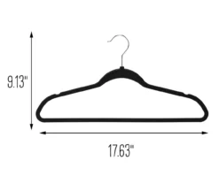 Black Slim Rubber Hangers, 50-Pack -Cuisinart Store 810669692 A0 3