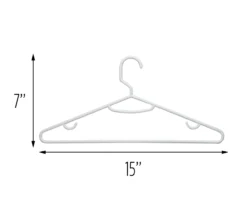 White Recycled Plastic Hangers, 60-Pack 5 White Recycled Plastic Hangers, 60-Pack -Cuisinart Store 810669693 A0 3