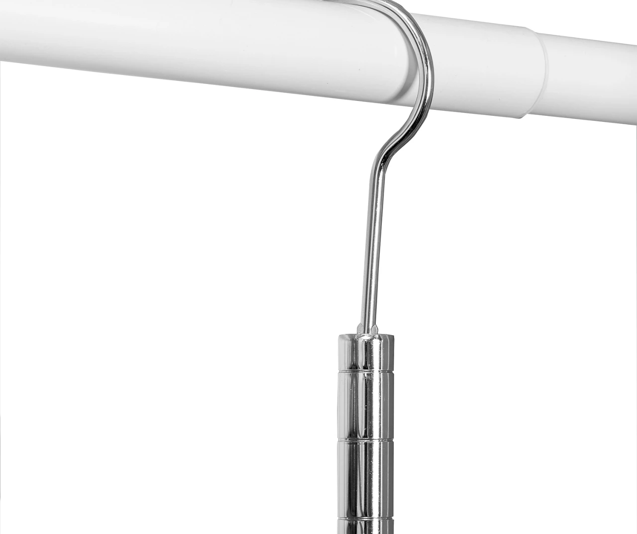 Chrome Hanging Closet Rod 2 Chrome Hanging Closet Rod - Image 2