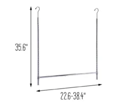 Chrome Hanging Closet Rod 9 Chrome Hanging Closet Rod -Cuisinart Store 810669694 A0 5