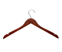Cherry Finish Wood Hangers, 20-Pack