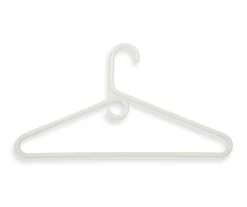 White Heavy-Duty Tubular Hangers, 3-Pack