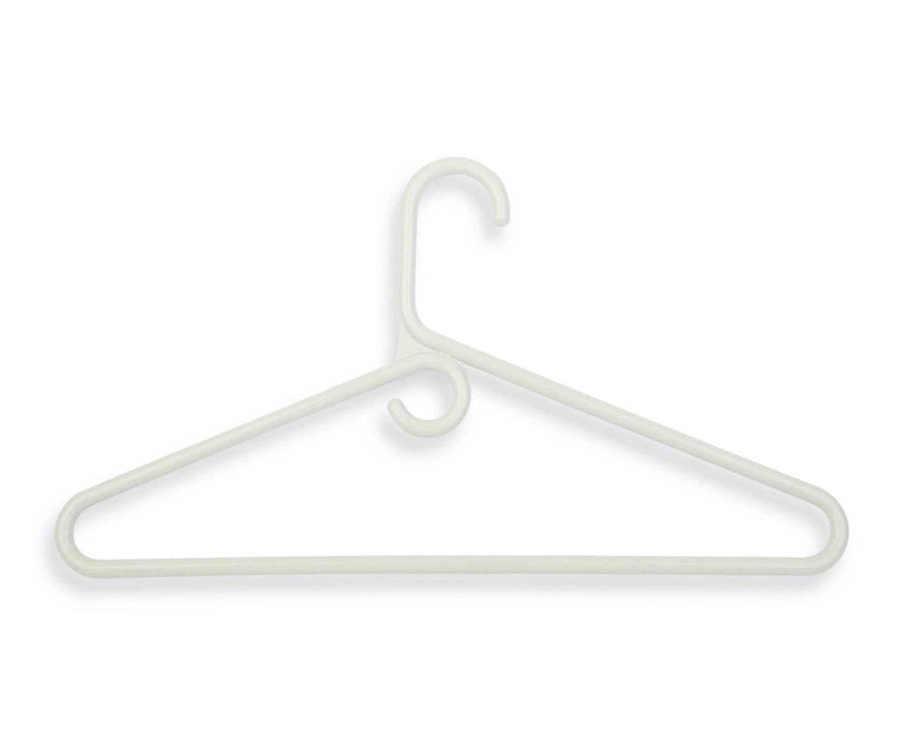 White Heavy-Duty Tubular Hangers, 3-Pack 1 White Heavy-Duty Tubular Hangers, 3-Pack