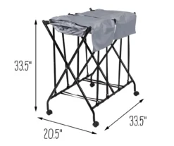 Black & Gray Double Bounce-Back Laundry Hamper -Cuisinart Store 810669700 A0 10 1