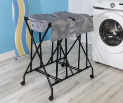 Black & Gray Double Bounce-Back Laundry Hamper -Cuisinart Store 810669700 A0 7