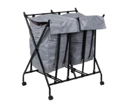Black & Gray Double Bounce-Back Laundry Hamper -Cuisinart Store 810669700 A0 9