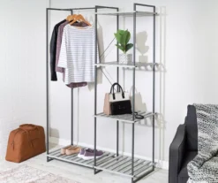 Gray Freestanding Closet With Shelves -Cuisinart Store 810669701 A0 7
