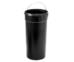 Stainless Steel & Black 8-Gal. Round Pedal Trash Can -Cuisinart Store 810669705 A0 5